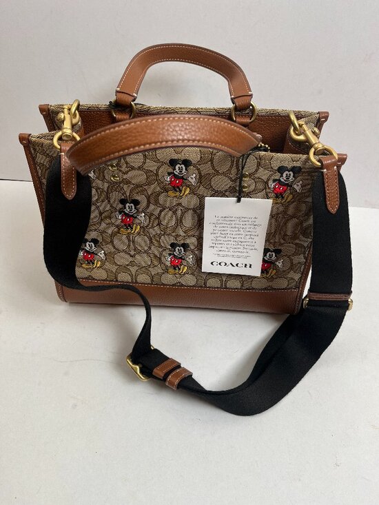 Coach Handbags - NWTS Cream Disney x Coach Dempsey Carryall With Mickey Mouse